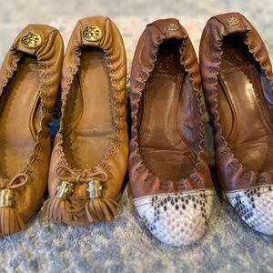 Tory Burch Ballet Flats - 100% genuine leather (qty 2)